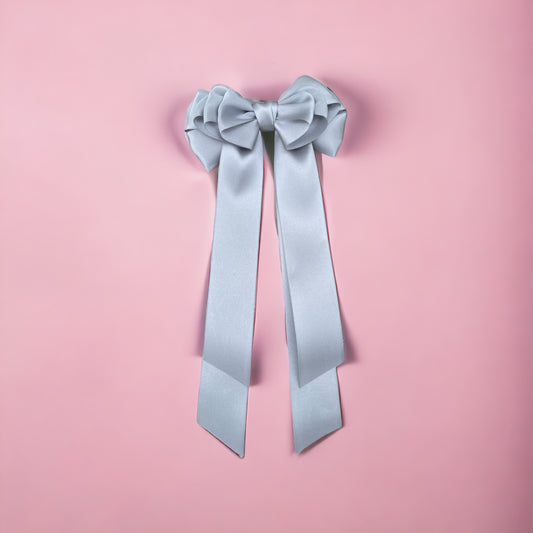 Grey hair bow